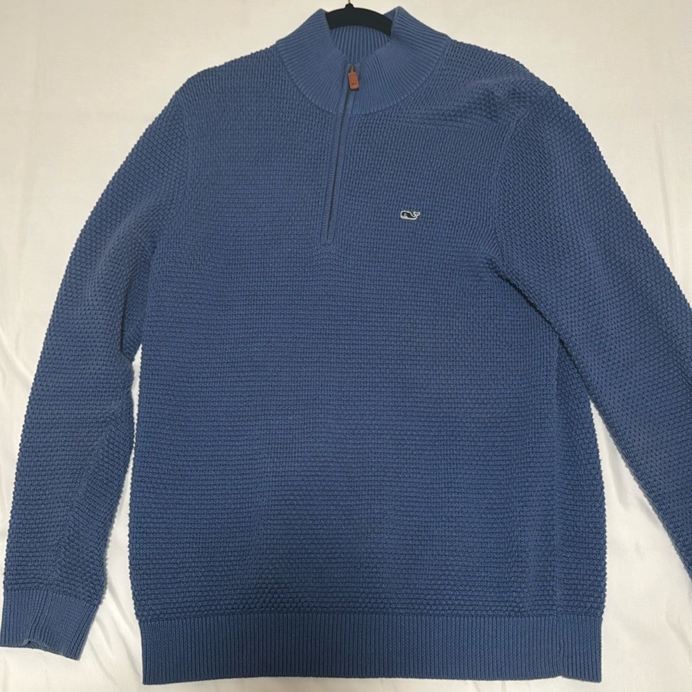 Vineyard Vines Blue Cotton Quarterzip